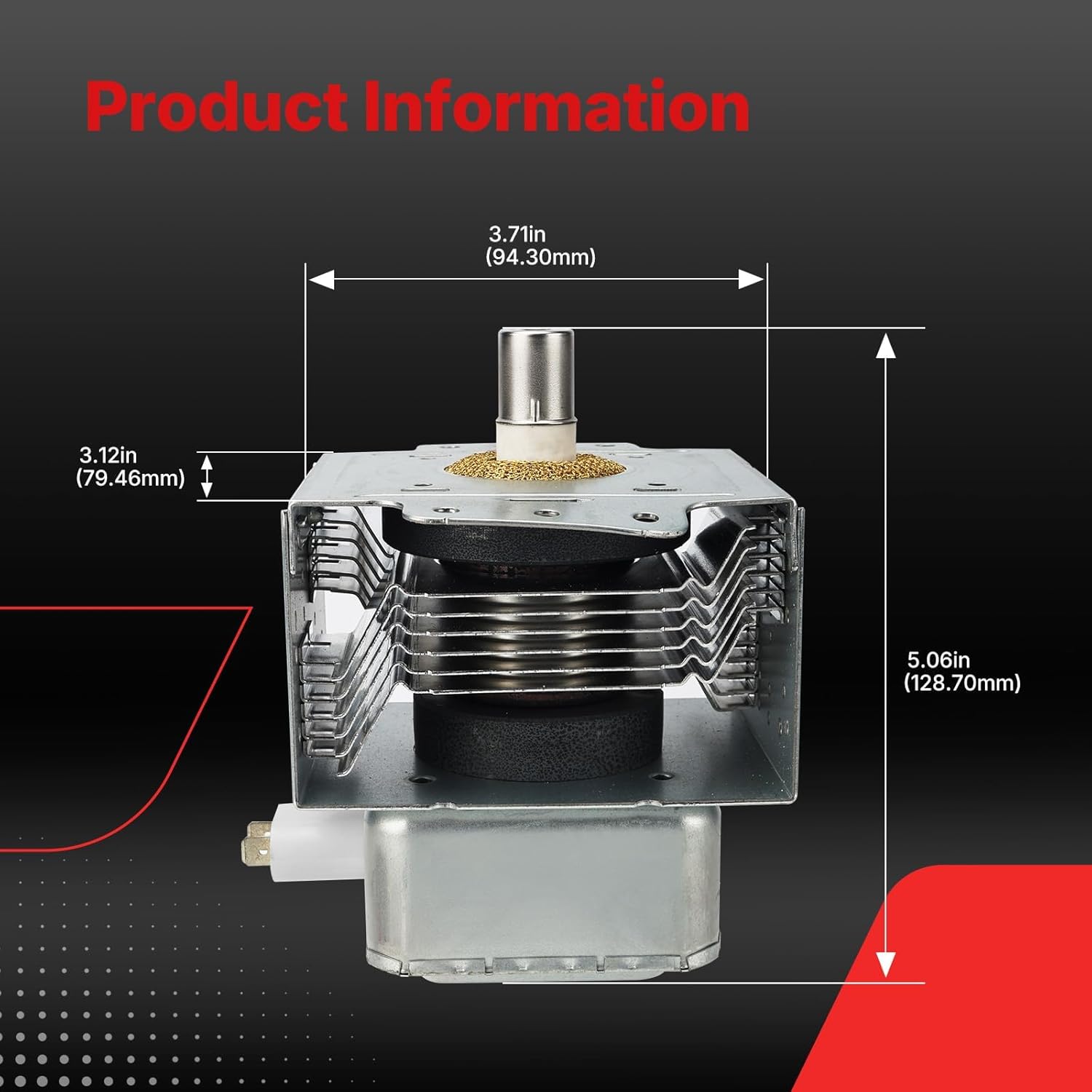 New WB27X10682 Magnetron RM269 Fits for GE Microwave Oven Repair Part OE# 1086312 2M319J 2M219J WB27X10559 Magnetron (Silver) (WB27X10559)
